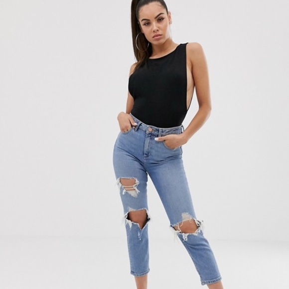 High neck drop armhole bodysuit - Picture 4 of 4